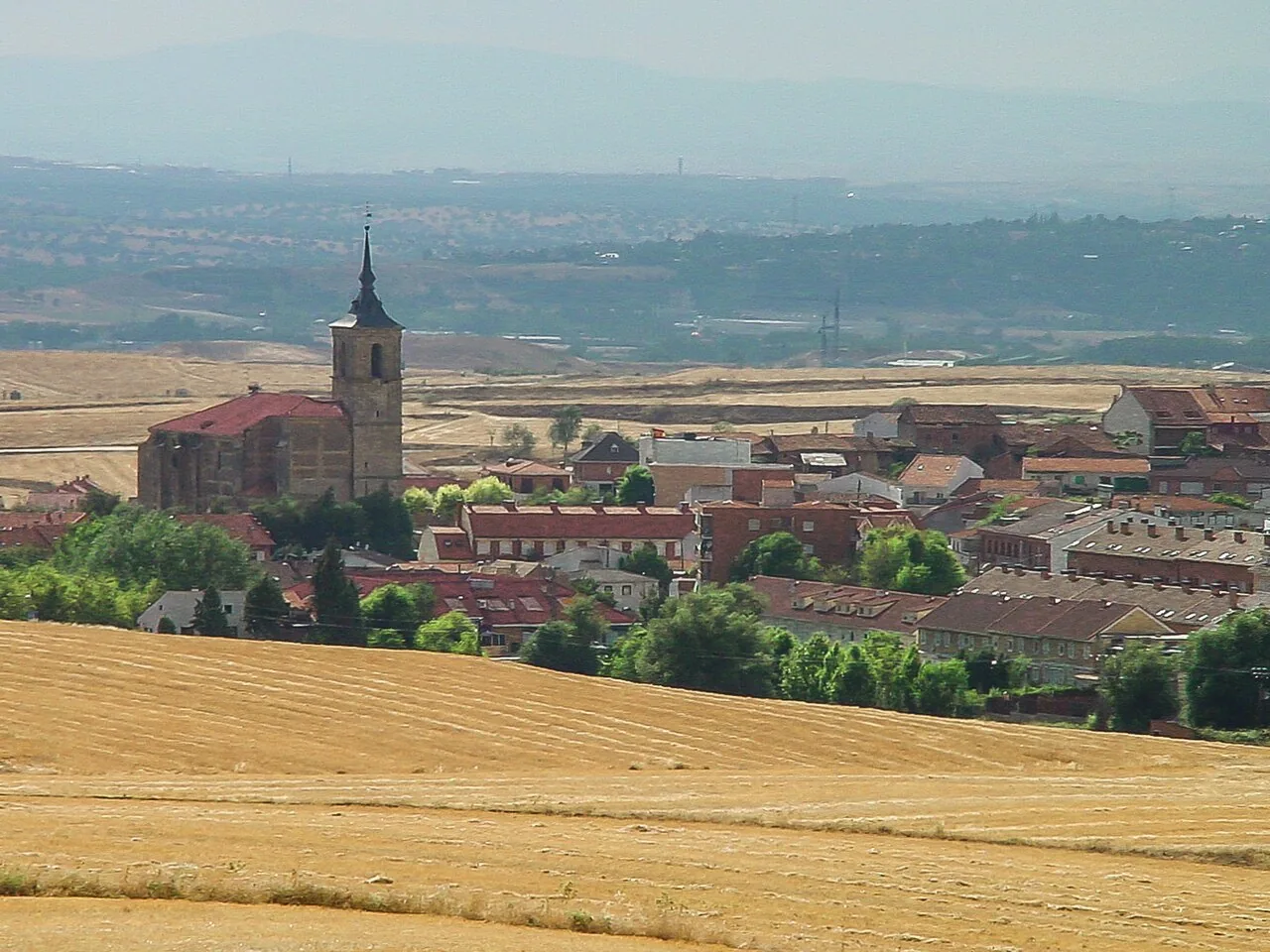 Vista de Cobeña, Comunidad de Madrid