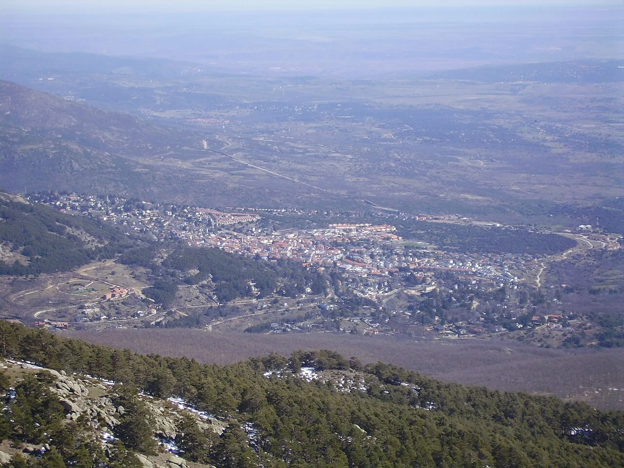 Vista de Miraflores de la Sierra, Comunidad de Madrid